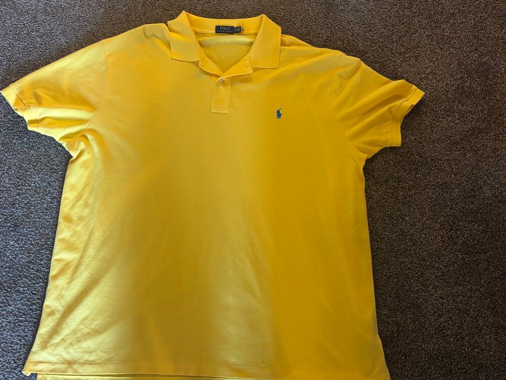 Polo Ralph Lauren Men’s Yellow Polo – 3XB / Big & Tall